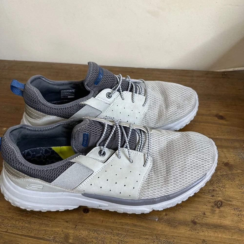 Skechers Mens Solvano Caspian Shoes Fashion - Grey size 11.5